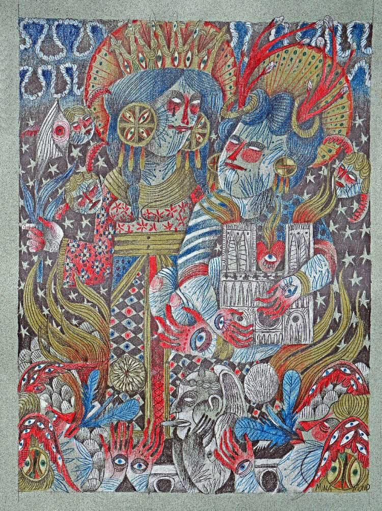 Notre Dame De Paris, 40/30cm, Pencil on paper, 2019