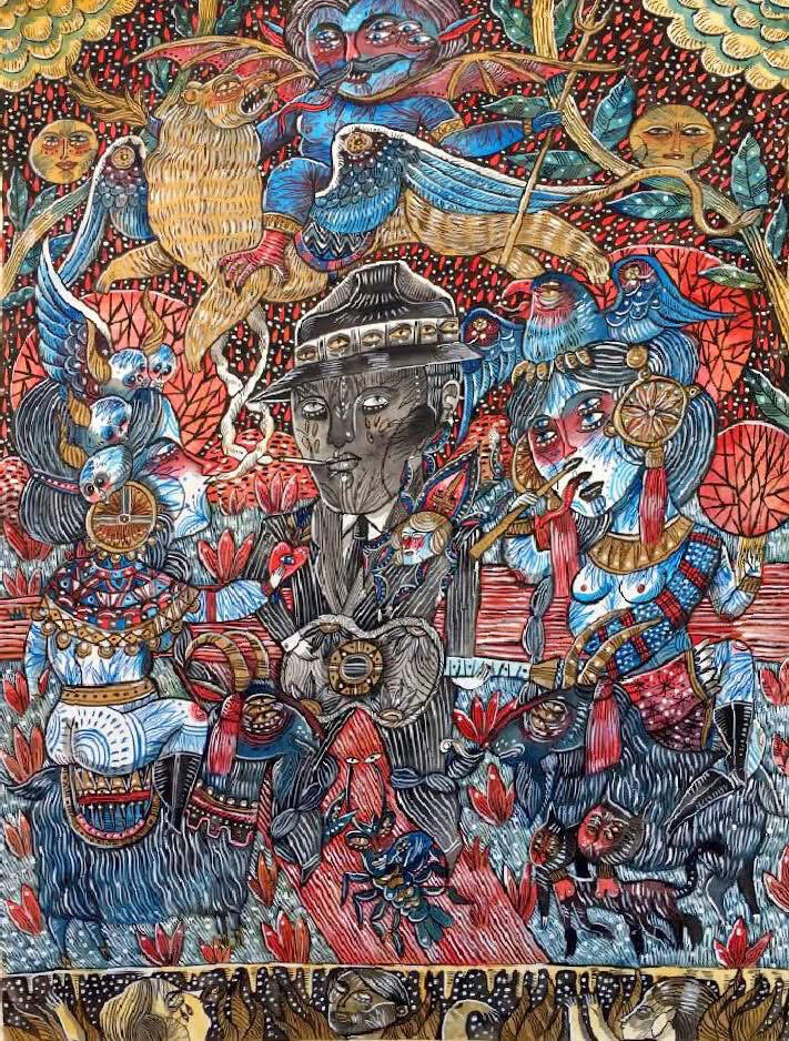 Robert Johnson, 50/70cm, watercolor on paper, 2019